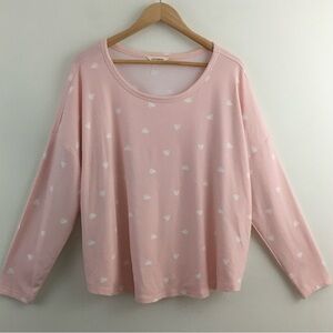 Women's Pink Heart Sweatshirt